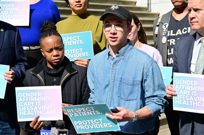 Clark Wolff Hamel, the executive director of PFLAG NYC.