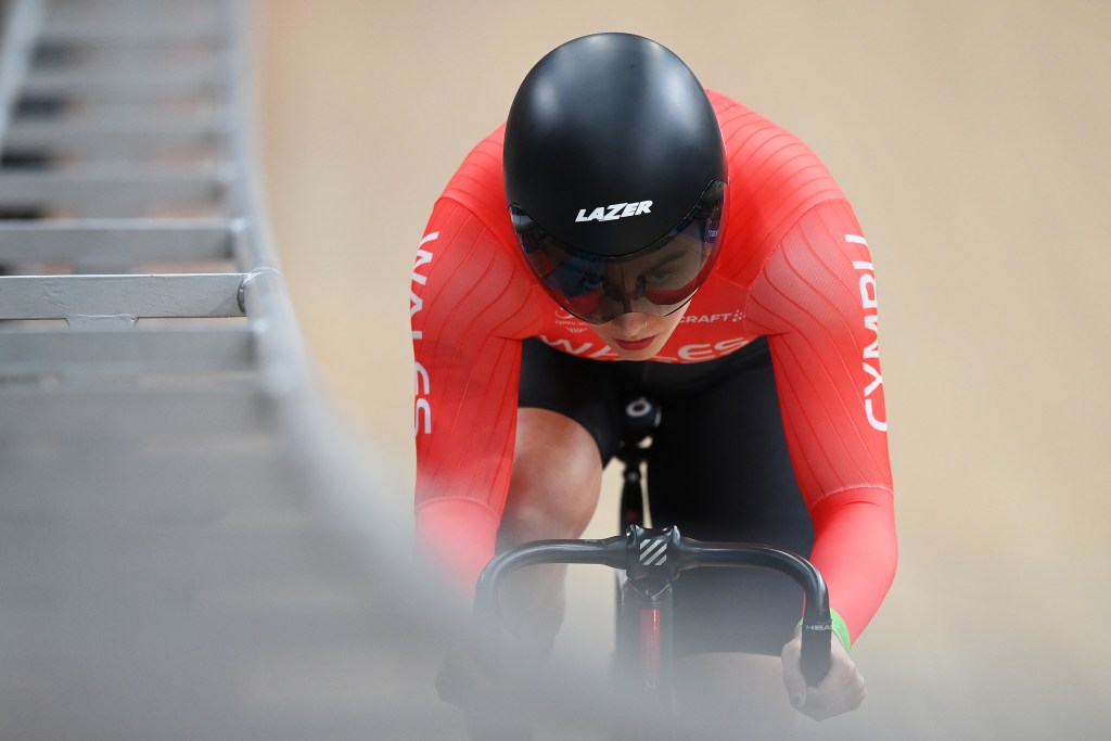 Lowri Thomas is a track cyclist