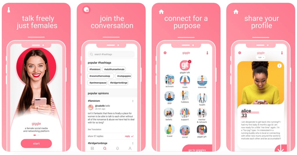 Giggle for Girls app screenshots